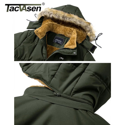 TACVASEN Men's Winter Fleece Jacket – Ultimate Warmth & Protection