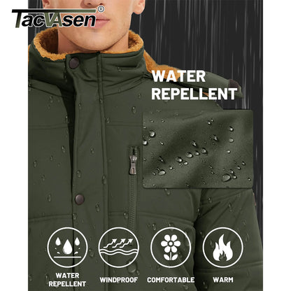 TACVASEN Men's Winter Fleece Jacket – Ultimate Warmth & Protection