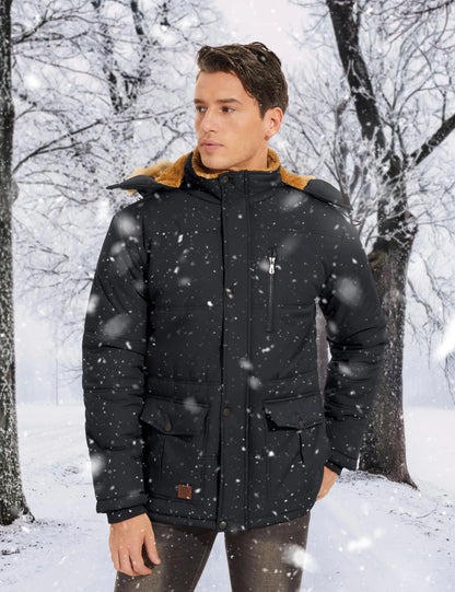 TACVASEN Men's Winter Fleece Jacket – Ultimate Warmth & Protection