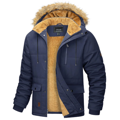 TACVASEN Men's Winter Fleece Jacket – Ultimate Warmth & Protection